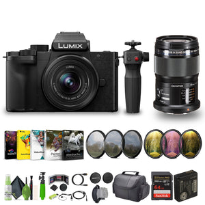 Panasonic Lumix G100D 4K Mirrorless Camera with Tripod Vlogging Kit Bundle Panasonic