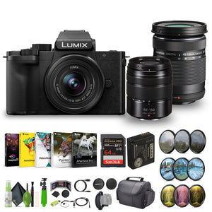 Panasonic Lumix G100D 4K Mirrorless Camera Bundle With Vlogging Accessories Panasonic