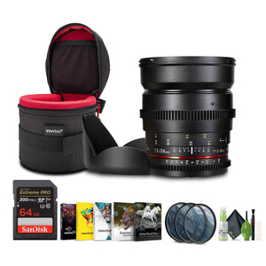 Samyang Cine SYCV24M-NEX 24mm T1.5 Cine Wide Angle Lens for Sony NEX Samyang
