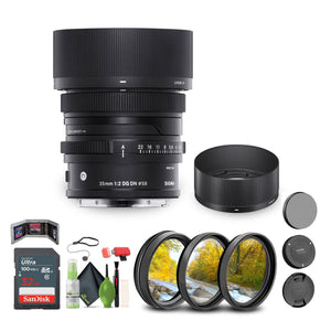 Sigma 35mm f/2 DG DN Contemporary Lens for Sony E + Bundle Sigma