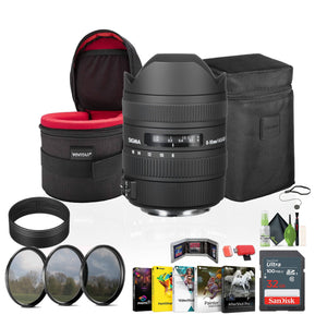 SIGMA 8-16mm F4.5-5.6 DC HSM CANON + Bundle Sigma