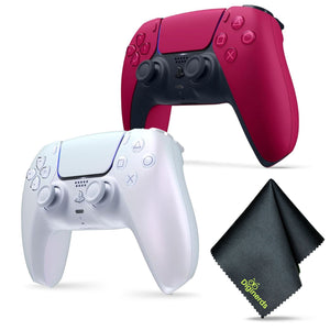 Sony PS5 DualSense Wireless Controller - Chroma Pearl + Cosmic Red PlayStation