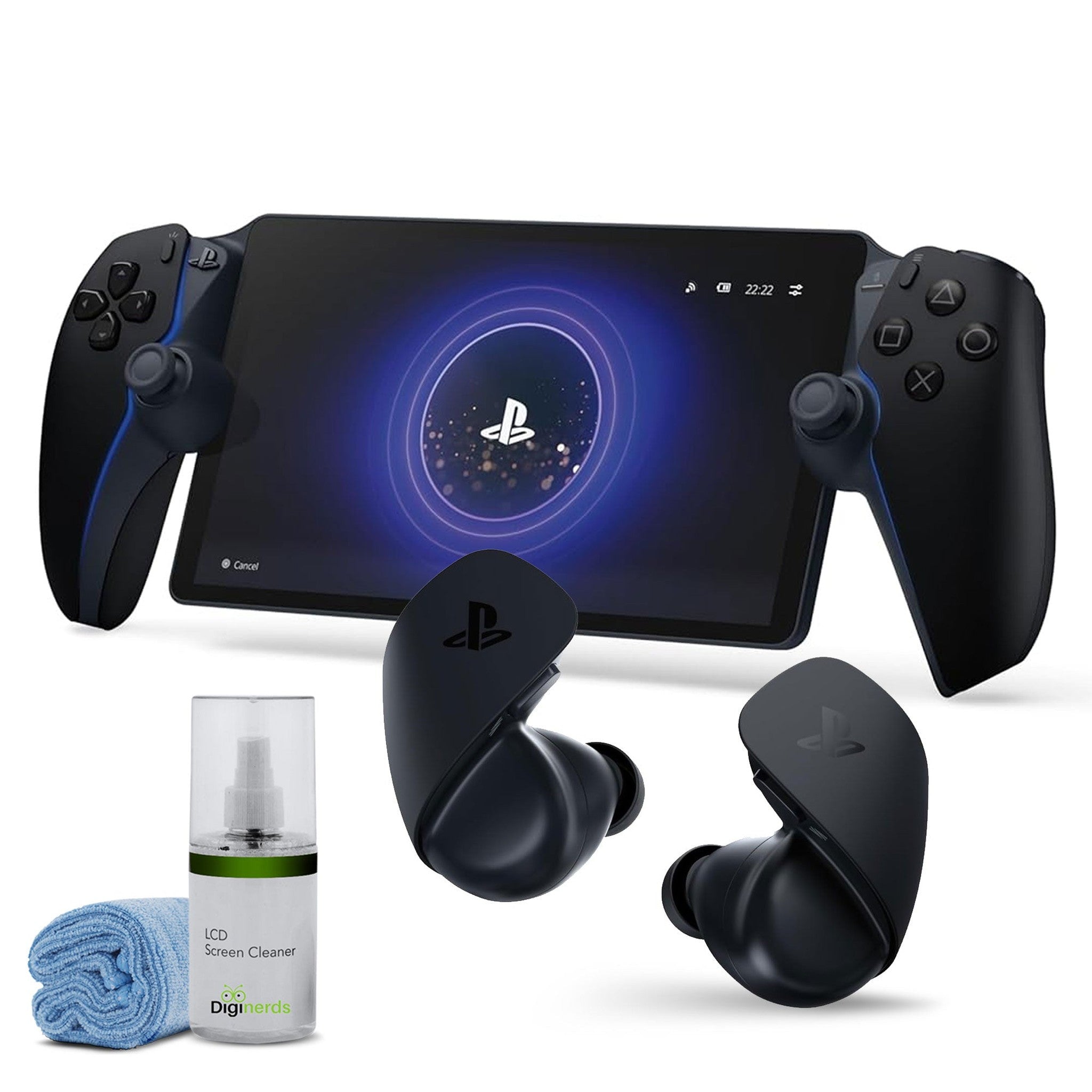PlayStation Portal Remote Player Midnight Black + Sony PULSE Explore Earphones