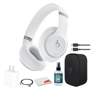 Beats by Dr. Dre Studio Pro Wireless Headphones Matte White Bundle Beats