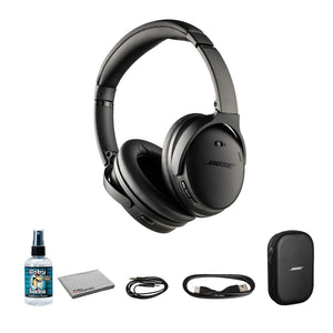 Bose QuietComfort Wireless Over-Ear Active Noise Canceling Headphones Bundle Bose