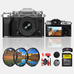 Fujifilm X-T5 Mirrorless Camera with XF 16-50mm f/2.8-4.8 Lens Silver Bundle Fujifilm
