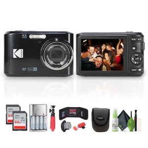 Kodak Pixpro FZ45 Digital Camera in Black FZ45BK Bundle with Accessories Kodak