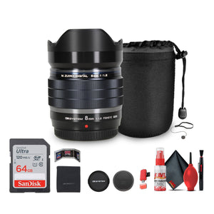 Olympus M.Zuiko Digital ED 8mm f/1.8 Fisheye PRO Lens Bundle Olympus