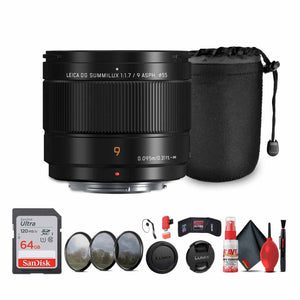 Panasonic Leica DG Summilux 9mm f/1.7 ASPH Lens Bundle