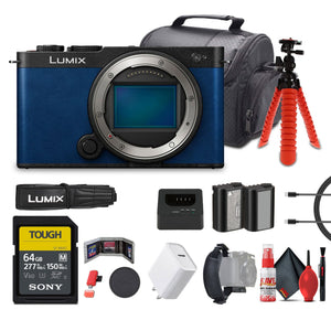 Panasonic Lumix S9 Mirrorless Camera Blue Bundle with Accessories Panasonic