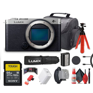 Panasonic Lumix S9 Mirrorless Camera Silver Bundle with Accessories Panasonic