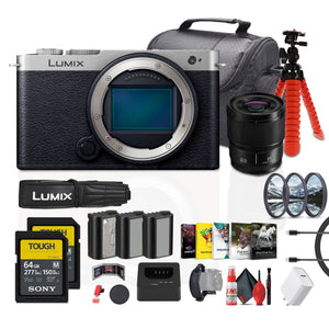Panasonic Lumix S9 Mirrorless Camera Silver Bundle with Accessories Panasonic