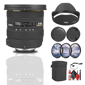 Sigma 10-20mm f/2.5 EX DC HSM Art Lens for Nikon F Bundle Sigma