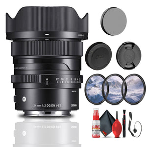 Sigma 24mm f/2 DG DN Contemporary Lens for Sony E Bundle Sigma