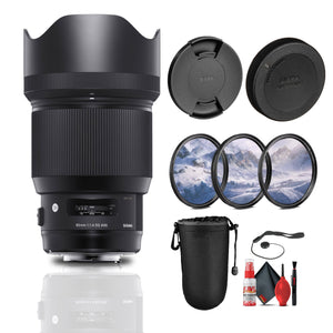 Sigma 85mm f/1.4 DG HSM Art Lens for Nikon F Bundle Sigma