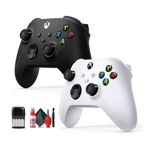 Microsoft Xbox Black Controller, White Controller, Rechargeable Batteries, More Xbox