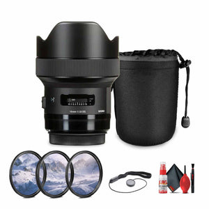 Sigma 14mm f/1.8 DG HSM Art Lens for Canon EF Bundle Sigma