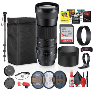 Sigma 150-600mm F5-6.3 DG Contemporary Nikon Mount Bundle