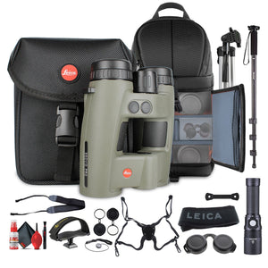 Leica 10x32 Geovid Pro Rangefinder Binocular olive green Leica