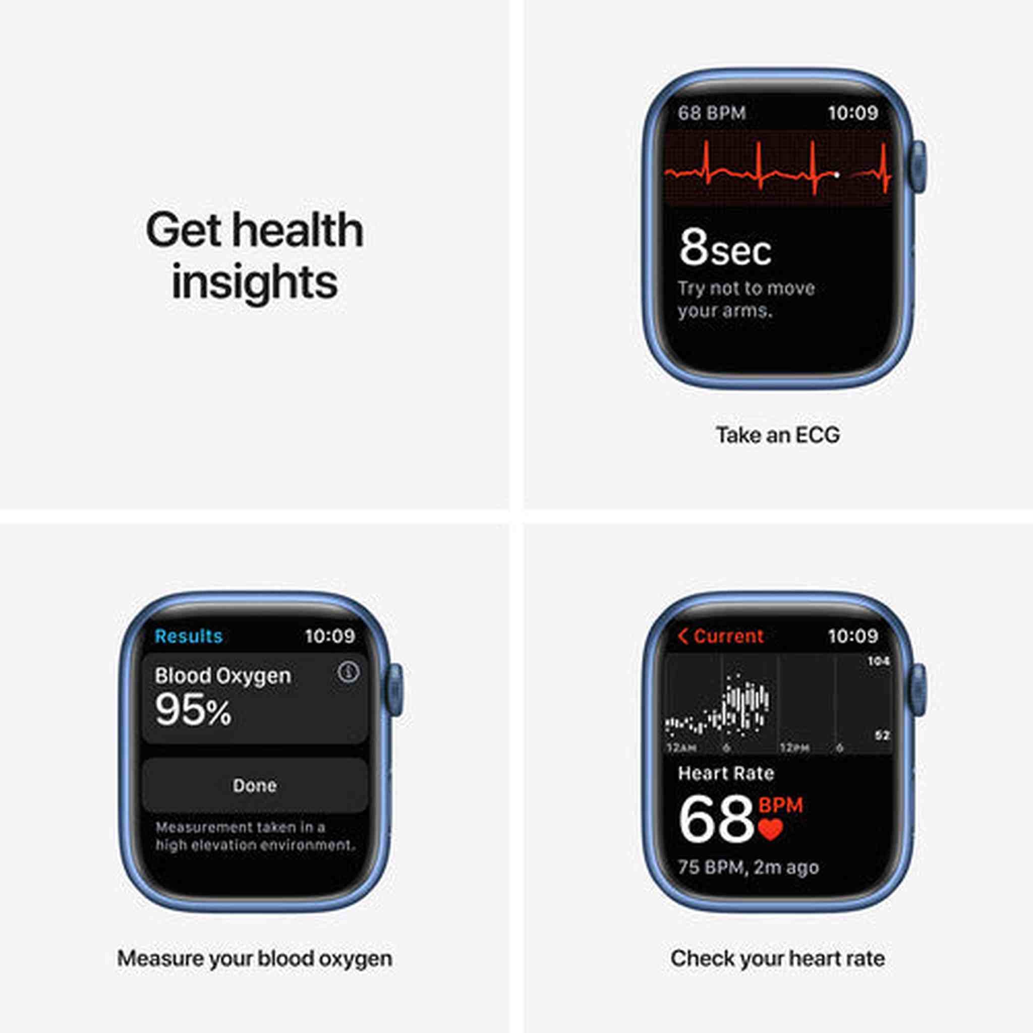 Apple Watch Series 7 GPS + Cellular, 45mm Blue Aluminum Case with Abyss Blue Sport Band - Regular Apple