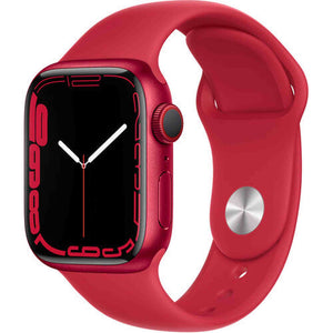 Apple Watch Series 7 GPS + Cellular 45mm Red Aluminum Case with Red Sport Band - Used Apple