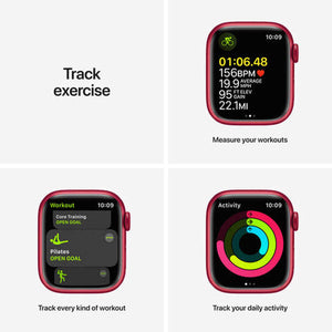 Apple Watch Series 7 GPS + Cellular 45mm Red Aluminum Case with Red Sport Band - Used Apple