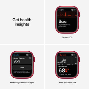 Apple Watch Series 7 GPS + Cellular 45mm Red Aluminum Case with Red Sport Band - Used Apple