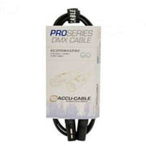 Accu Cable, PRO Series DMX Stage Light Cable, 3 Pin Connection AC3PDMX25PRO 25 FT Accu