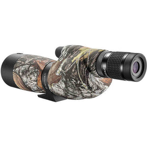 BARSKA AD12358 Level 20-60x65 Waterproof Mossy Oak Break-up Spotting Scope with Tripod and Carrying Cases Barska