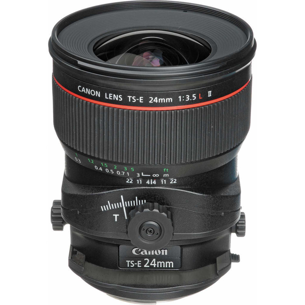 Canon TS-E 24mm f/3.5L II Tilt-Shift Lens with BONUS Bundle | Memory | Backpack | Monopod | Cleaning Kit | Intl Model