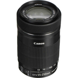 Canon EF-S 55-250mm f/4-5.6 IS STM Telephoto Zoom Lens International Version No Warranty Canon