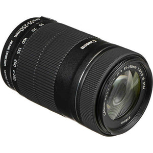 Canon EF-S 55-250mm f/4-5.6 IS STM Telephoto Zoom Lens International Version No Warranty Canon