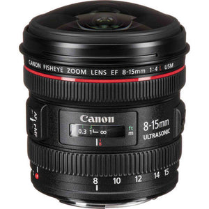 Canon EF 8-15mm f/4.0 L USM Fisheye Zoom Lens - 6th Ave Electronics
