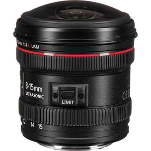 Canon EF 8-15mm f/4.0 L USM Fisheye Zoom Lens - 6th Ave Electronics