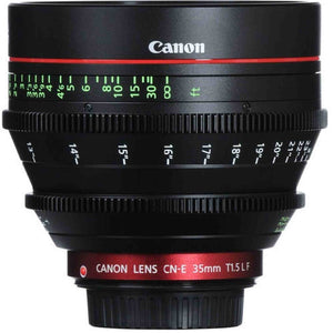 Canon CN-E 35mm T1.5 L F Cine Prime Lens EF Mount - International Version No Warranty 6ave Electronics