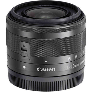 Canon EOS M50 Mirrorless Camera Body and EF-M15-45mm + EF-M 55-200mm Lenses and with Dual Pixel CMOS AF and 4K Video - Black
