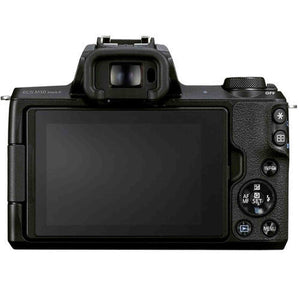 Canon EOS M50 Mark II Black + EF-M 15-45mm & EF-M 55-200mm is STM Bundle