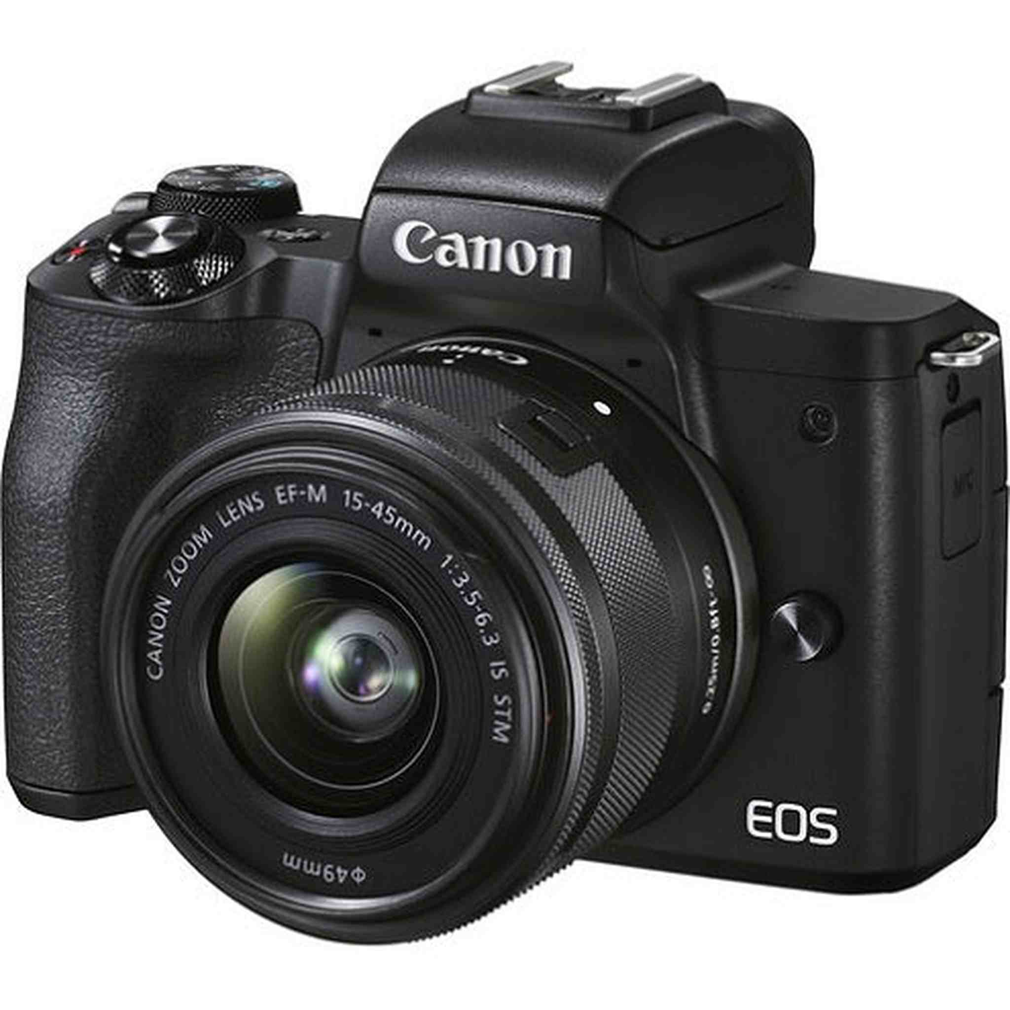 Canon EOS M50 Mark II + EF-M 15-45mm is STM Kit Black
