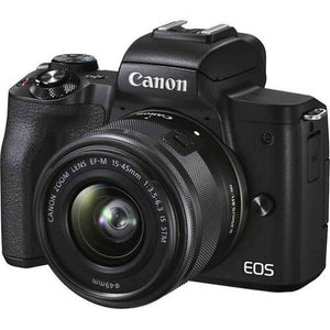 Canon EOS M50 Mark II + EF-M 15-45mm is STM Kit Black