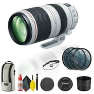 Canon EF 100-400mm f/4.5-5.6L IS II USM Lens 9524B002 + FilterKit + Cap + More