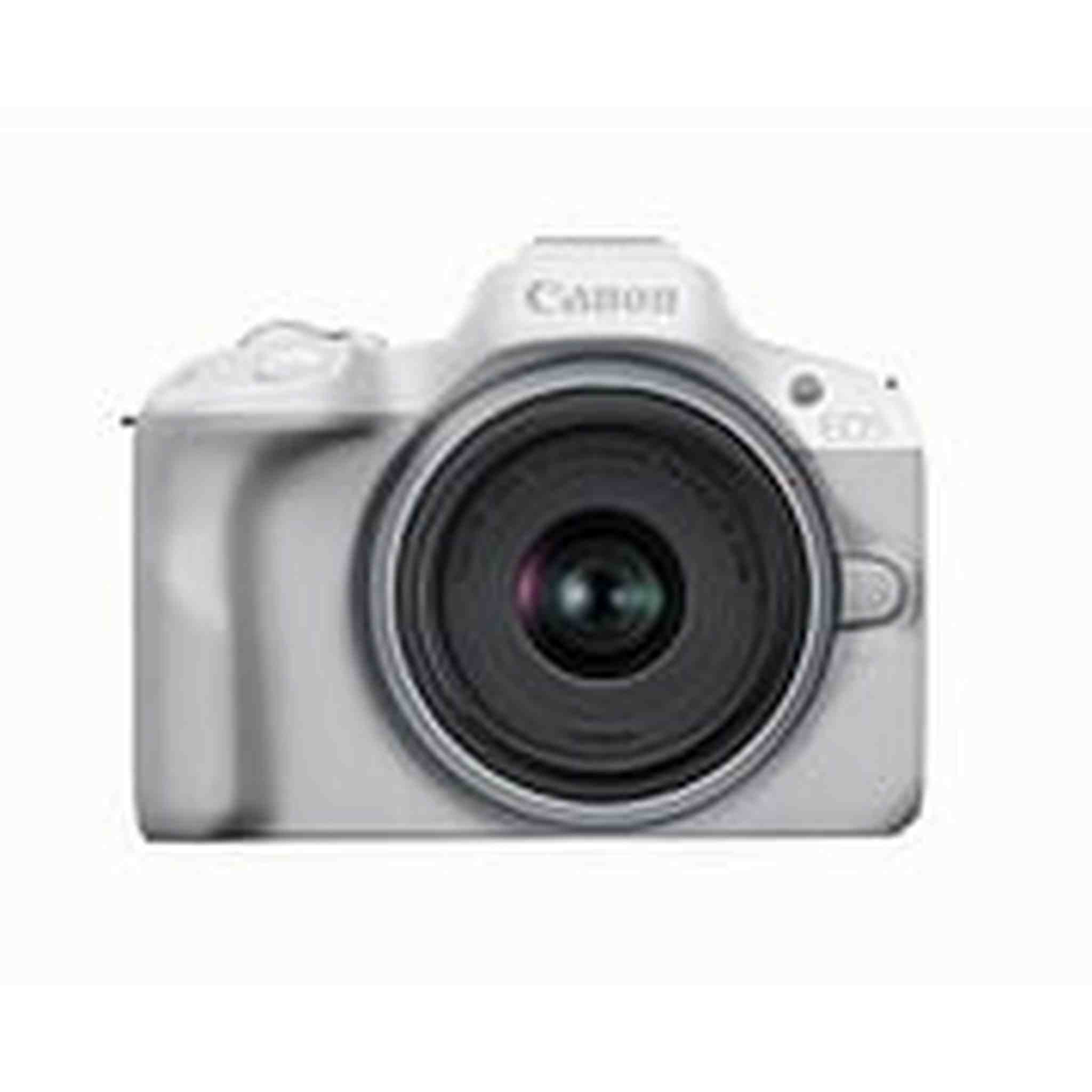 Canon EOS R50 Mirrorless Vlogging Camera White w/RF-S18-45mm F4.5-6.3 is STM Lens, 24.2 MP, 4K Video, Subject Detection & Tracking, Compact, Smartphone Connection, Content Creator Canon