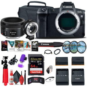Canon EOS R Mirrorless Digital Camera 3075C002 + EF 50mm Lens + More - Reconditioned Canon