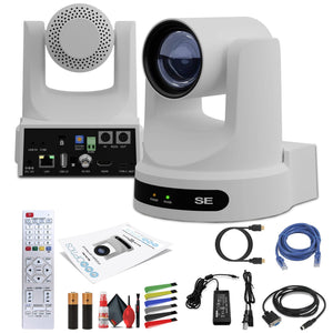 PTZOptics Move SE PTZ Camera with 12x Optical Zoom White PT12X-SE-WH-G3
