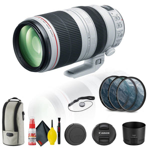 Canon EF 100-400mm f/4.5-5.6L IS II USM Lens 9524B002 + FilterKit + Cap + More