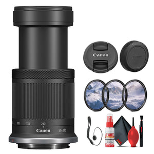 Canon RF-S 55-210mm f/5-7.1 IS STM Lens Canon RF for Landscape, Portrait - Bundle - Reconditioned Canon