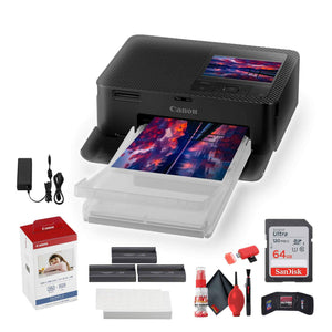 Canon SELPHY CP1500 Photo Printer + Canon KP-108IN Color Ink and Paper Set + More Bundle Canon