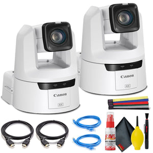 2 x Canon CR-N500 Professional 4K NDI PTZ Camera with 15x Zoom - Dual Bundle Canon