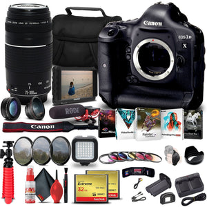 Canon EOS-1D X DSLR Camera Body Only + Canon Lens Storage Bundle