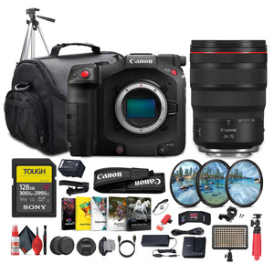 Canon EOS C80 6K Full-Frame Cinema Camera Canon RF + Canon RF 24-70mm Lens + More Canon