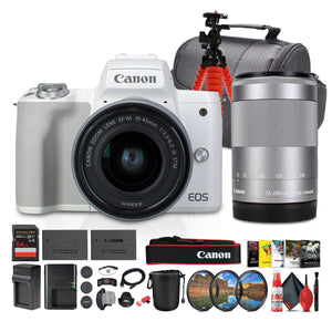 Canon EOS Kiss M2 / M50 M2 Mirrorless Camera w/ 15-45mm & 55-200mm Bundle Canon
